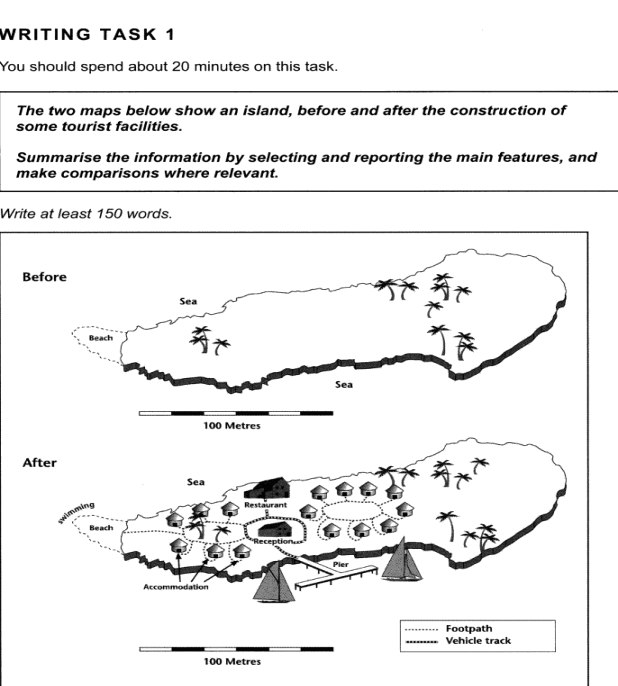 Ielts Academic Writing Task 1 Map